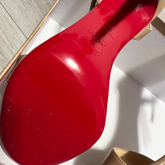 Christian Louboutin size 37 nude heels - Picture 4 of 9